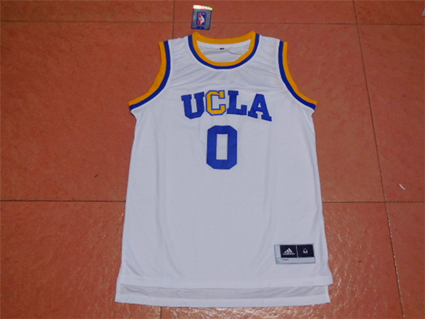 2017 UCLA Bruins 0 Westbrook White College Basketball Authentic Jersey